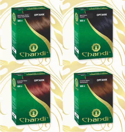 натуральная краска для волос, Chandi, органическая косметика