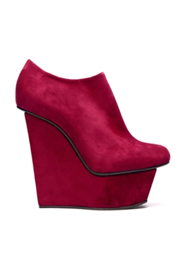 красная обуви, модный тренд, осень 2012